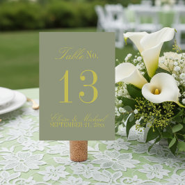 Modern Script Citrus Green Formal Wedding Kaart