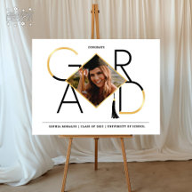 Modern Script Congrats Afstudeerder Foto Welkom Te