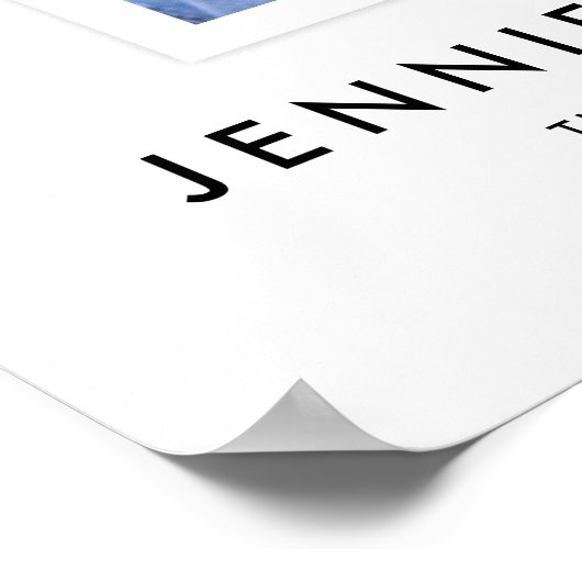 Modern Script Congrats Retirement Party Photo Poster (Hoek)