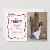 Modern Script Custom Age Birthday Kaart (Voorkant)