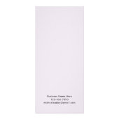 Modern Script Custom Business prijslijst Reclamekaart (Achterkant)