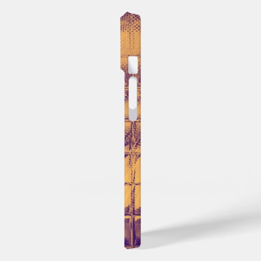 Modern Script Daisy Flower Waterverf Paarse Case-Mate iPhone Case (Achterkant / Links)