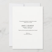 Modern script Dank je Baby Foto geboorte Aankondiging (Achterkant)