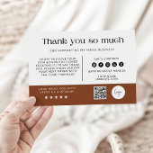 Modern script dank je kaart Sjabloon,