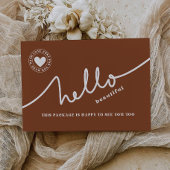 Modern script dank je kaart Sjabloon,