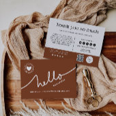 Modern script dank je kaart Sjabloon,