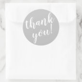Modern script dank u eenvoudig ronde sticker (Tas)