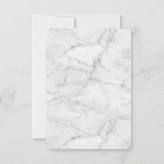 MODERN SCRIPT dank u opmerking marine blauwe inkt Kaart (Achterkant)