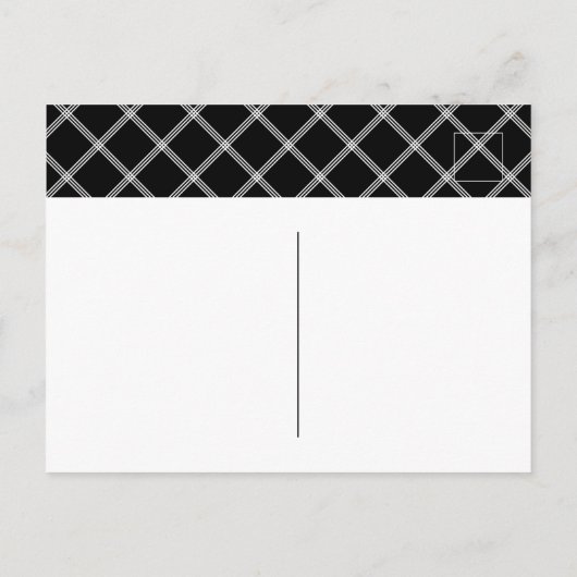 Modern script dat ik heb verplaatst briefkaart (Achterkant)