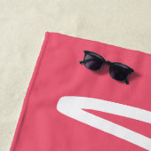 Modern script dat MRS-huwelijkscadeau voor huwelij Strandlaken (In situ)