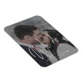 Modern script dat we doen | Romantische foto Save Magneet (Rechterzijde)