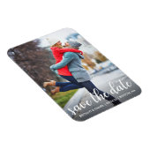 Modern script | De datum-foto opslaan Magneet (Rechterzijde)