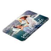 Modern script | De datum van aankondiging opslaan Magneet (Linkerzijde)