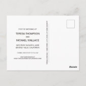 Modern Script De foto van het verloving van de dat Briefkaart (Achterkant)