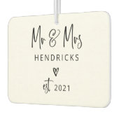 Modern script | De heer en mevrouw Wedding Gevesti Luchtverfrisser (Links)