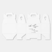 Modern script 'de nacht voor de bruiloft' bedankdoosjes (Ongevouwen)