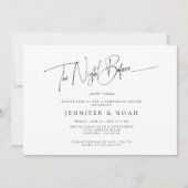 Modern script de nacht voor het repetitief avondet kaart (Voorkant)