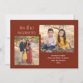 Modern script dit is de Seizoenscalligrafie Photo  Feestdagenkaart (Voorkant)