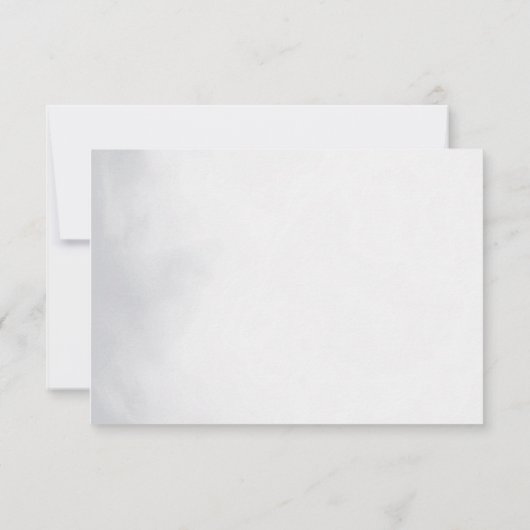 Modern script doop bedankje kaart (Achterkant)