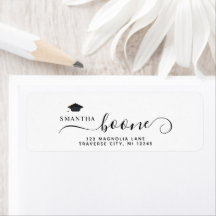 Modern script dophoed afstudeeradres