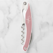 Modern Script Dusty Roos bruidsmeisje voorstel ges Kurkentrekker (Voorkant)