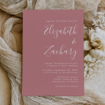 Modern Script Dusty Roos Wedding