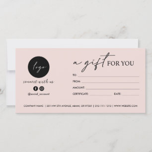 Modern Script Een cadeau voor u LOGO SOCIAL ICON