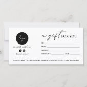 Modern Script Een cadeau voor u LOGO SOCIAL ICON (Voorkant)