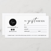 Modern Script Een cadeau voor u LOGO SOCIAL ICON (Voorkant / Achterkant)