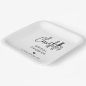 Modern script, eenvoudig Vrijgezellenfeest Papieren Bordje (Gebogen)