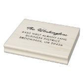 Modern Script Eenvoudige bedrijfsnaam Rubberstempel (Stempel)