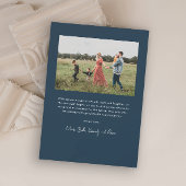 Modern Script Eenvoudige foto Nieuwjaar Feestdagenkaart