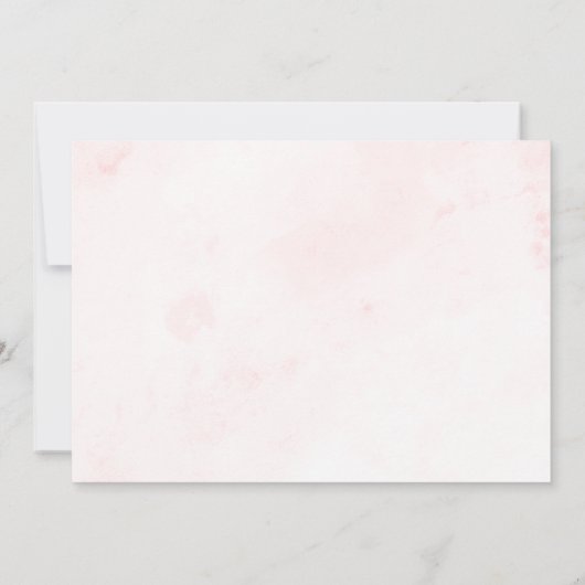 modern script elegant baby shower-uitnodiging (Achterkant)