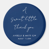 Modern script Elegant bruiloft Dank u Magneet (Voorkant)