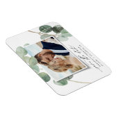 Modern script elegant  foto eucalyptus inv magneet (Rechterzijde)