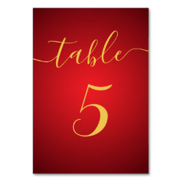 Modern Script Elegant Red Theme Wedding Kaart