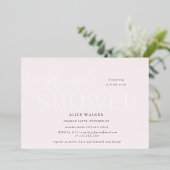 modern script elegant vrijgezellenfeest folie uitnodiging (Staand Voorkant)