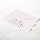 modern script elegant vrijgezellenfeest folie uitnodiging (Gedraaid)