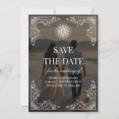 Modern Script Elegant Wedding Photo Save The Date (Voorkant)
