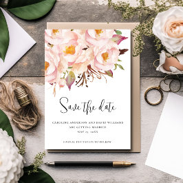 Modern Script Elegante bruiloft Save The Date