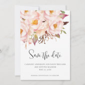 Modern Script Elegante bruiloft Save The Date (Voorkant)
