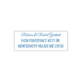 Modern script elegante retouradres zelfinktende stempel (Design)