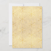 Modern script en geometrisch goud 30e verjaardag (Achterkant)