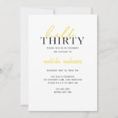 Modern script en geometrische dertigste verjaardag (Voorkant)