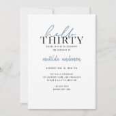 Modern script en geometrische dertigste verjaardag (Voorkant)