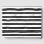 Modern script en strepen gastenboek (Achterkant)