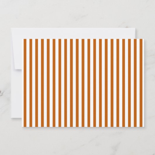 Modern Script en Stripe Stationery Bedankkaart (Achterkant)