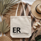 Modern Script ER Tote Graduation Gift for Nurse Tote Bag