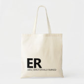 Modern Script ER Tote Graduation Gift for Nurse Tote Bag (Voorkant)