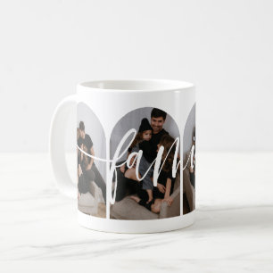 Modern Script Familie Foto Koffie Mok